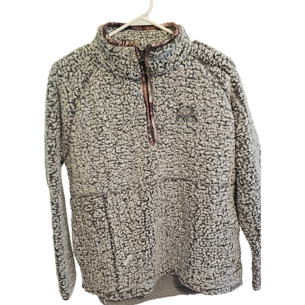 Realtree Ladies 1/4-Zip Sherpa Pullover